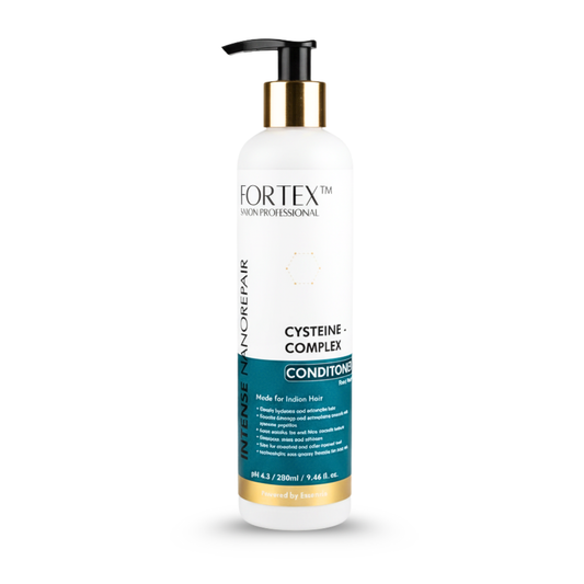 FORTEX Professional Cysteine Complex Conditioner, For Indian Hair, Colour-Safe with Nano-Repair 280ml