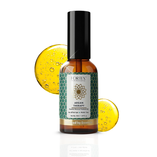 Fortex Argan Therapy Premium Hair Treatment Oil, Professional Repair, UV Protection, Lightweight Formula, 50ml