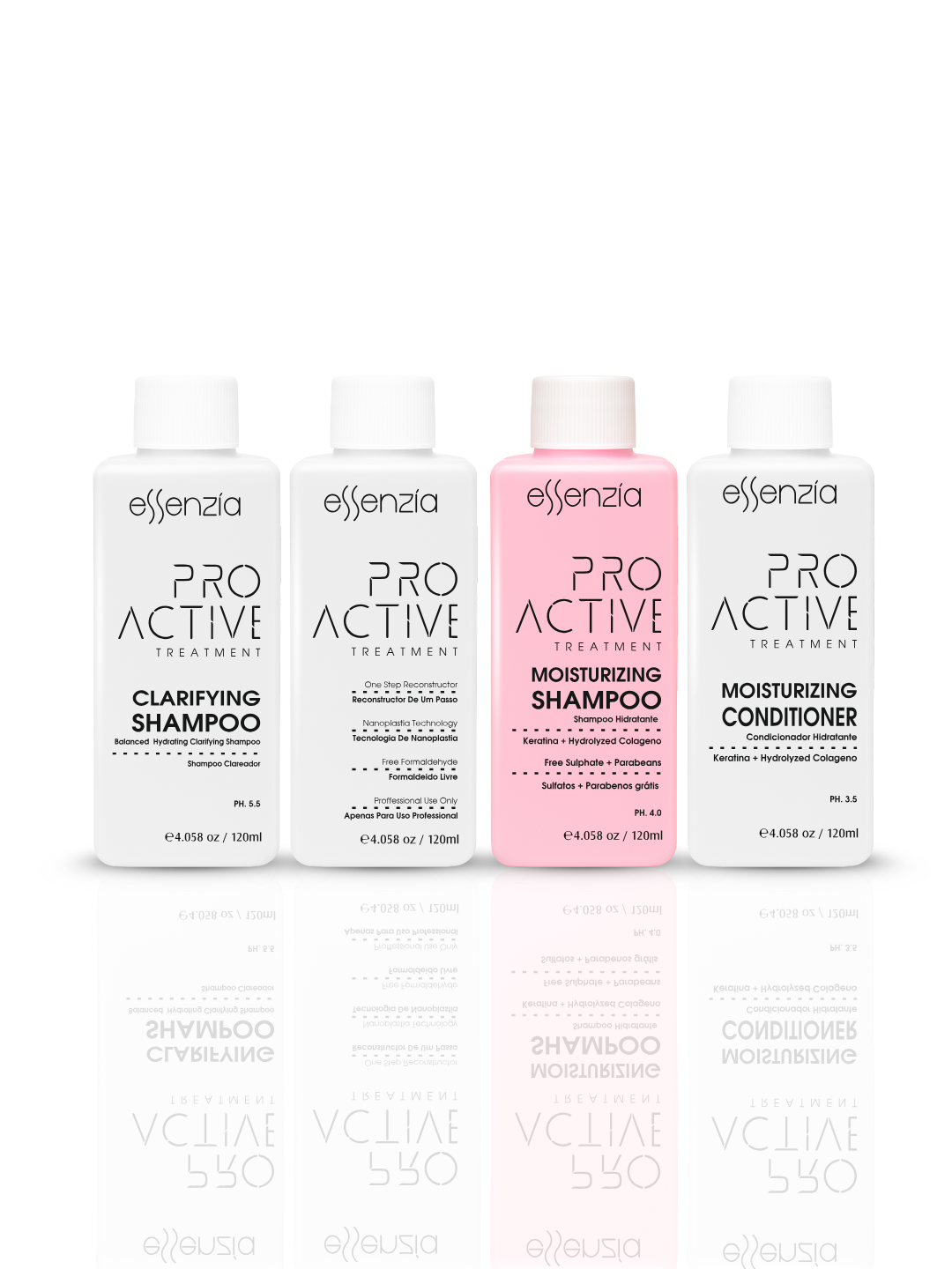 Proactive Professional Nanoplastia Treatment Kit Formaldehyde Free | Pack of 4 | 120 ML