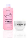 Proactive Professional Moisturizing Shampoo 350 ml with High Impact Hair Mask 250gm | For Nanoplastia Treatment, Keratin & Straightening | Dry & Frizzy Hair