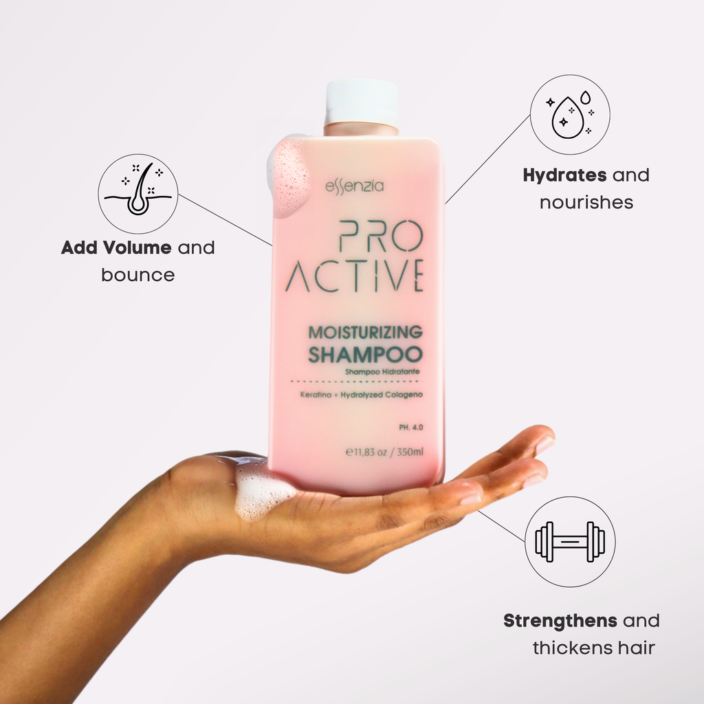 Proactive Professional Moisturizing Shampoo 350 ml with High Impact Hair Mask 250gm | For Nanoplastia Treatment, Keratin & Straightening | Dry & Frizzy Hair